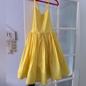 Little Dreamers Couture, yellow Hadley shortie gown, size 12